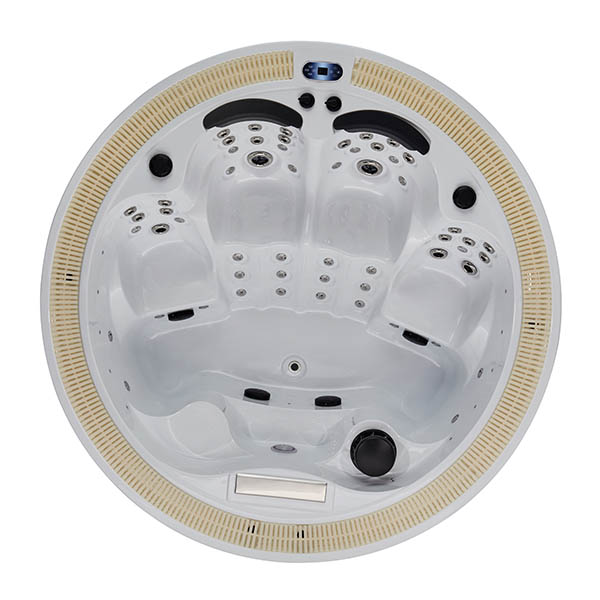 Переливной круглый гидромассажный спа бассейн MEXDA WS-391С